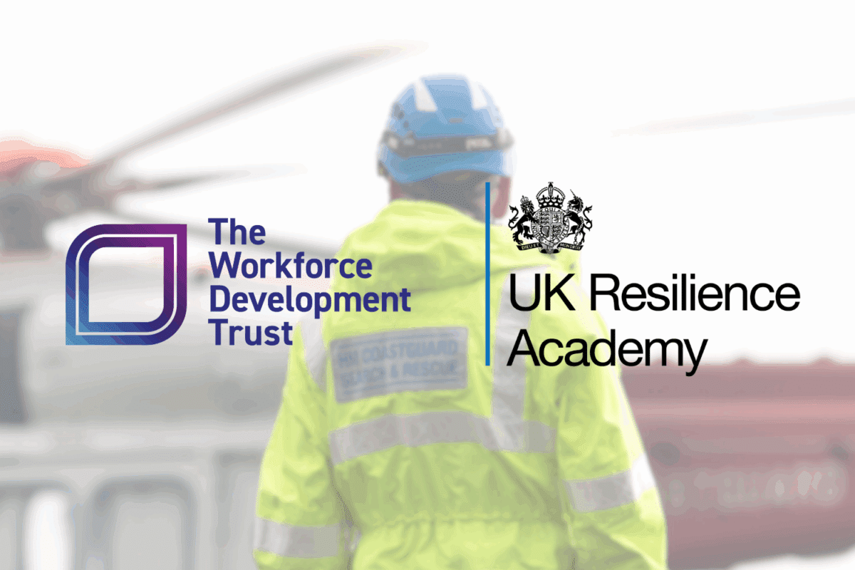 The Workforce Development Trust and UK Resilience Academy logos