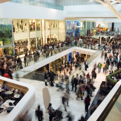 Crowd in a mall