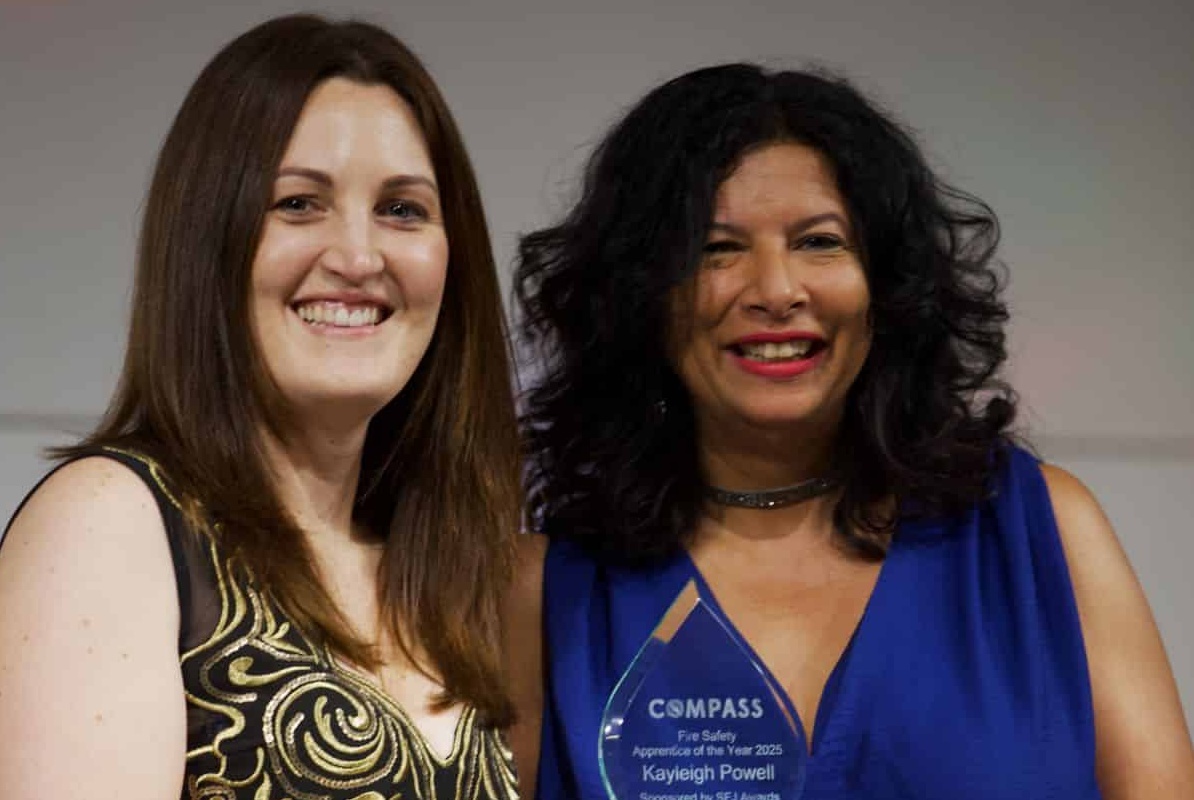 Kit at the Compass Celebration Evening event