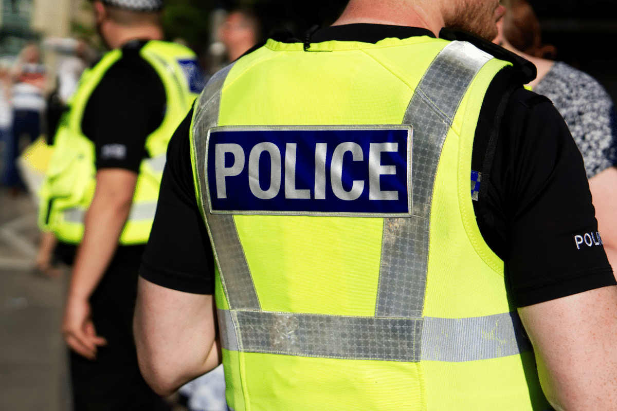 Back of police officer