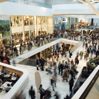 Busy shopping centre