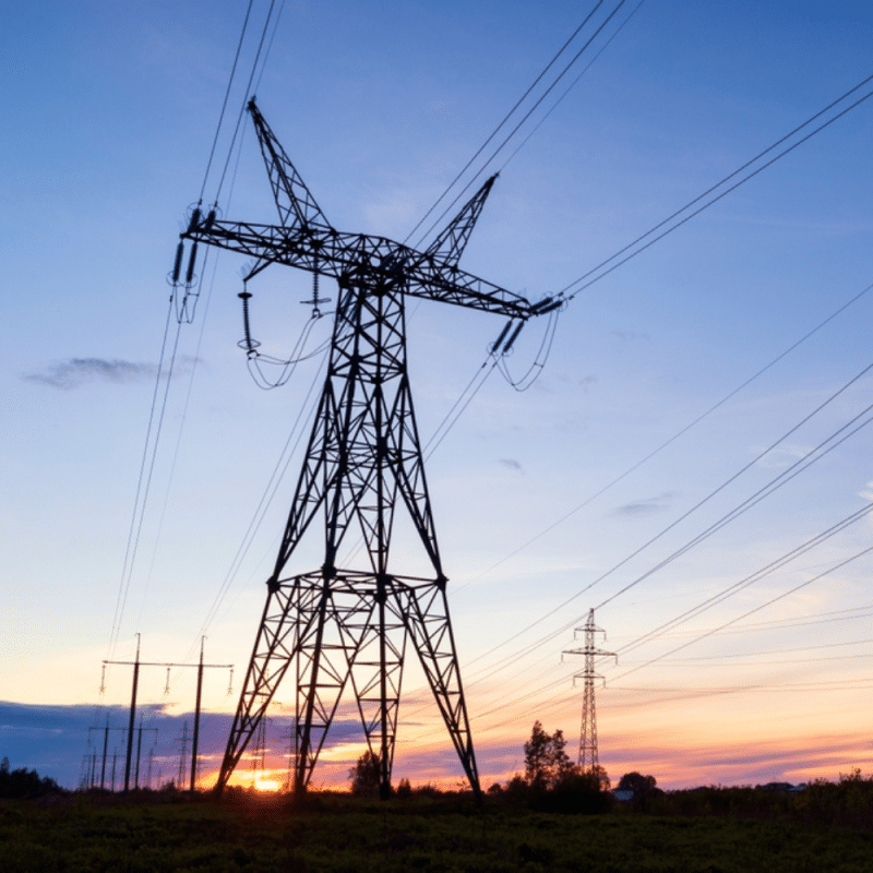 Electricity pylons